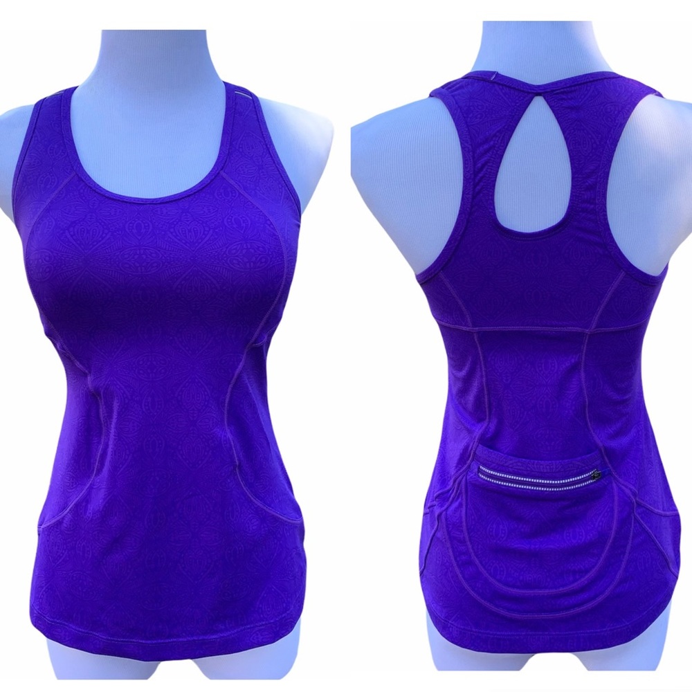 Athleta Purple Racerback Tank Top